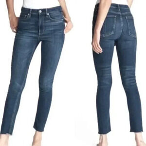 Rag & Bone Raw Hem Skinny Jeans in Preston
